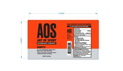 Label For Antiperspirant Deodorant Compete (Aos   Apd   2.7oz Compete)